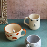 handmade Set of 3 - Joy Sip Mugs