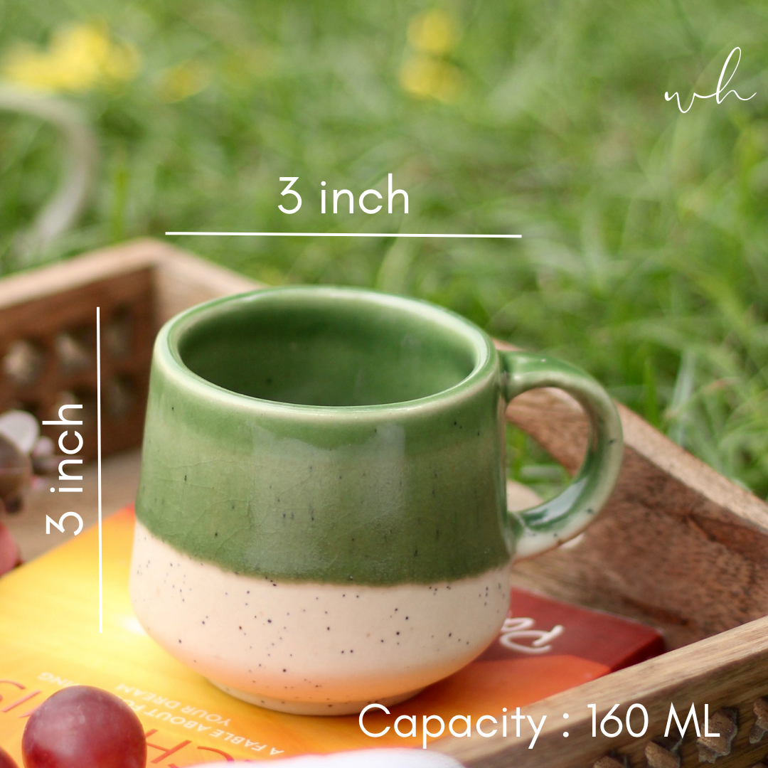 Green & White Chai Cup