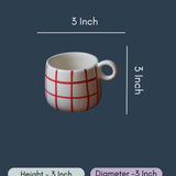 Red Chequered Mug