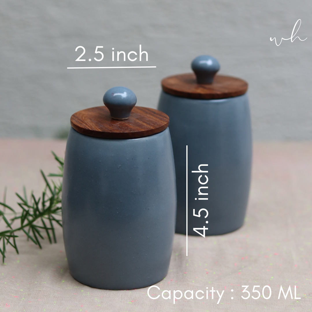Neutral Cylinder Jars - Grey