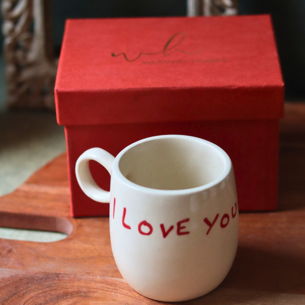 Ceramic Coffee Mug Quotd I love you