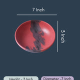 Red & Black Ombre Bowl
