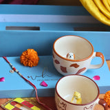 Dog & OG Cat Mug rakhi Gift Box handmade in India
