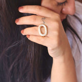 waterproof Serene Oval Ring - Gold