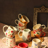 Set of 10 Floret Charm Mugs (for the price of 7) with premium quality material