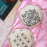 Crosses & Cats Handmade Dessert Plate made by ceramic