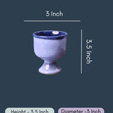 Blue Ice Cream Goblet