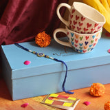 Handmade Heart & LoveisLove Mugs Rakhi Gift Box