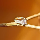 Anti tarnish Timeless Facet Ring