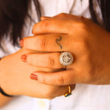 Timeless Halo Ring handmade in India