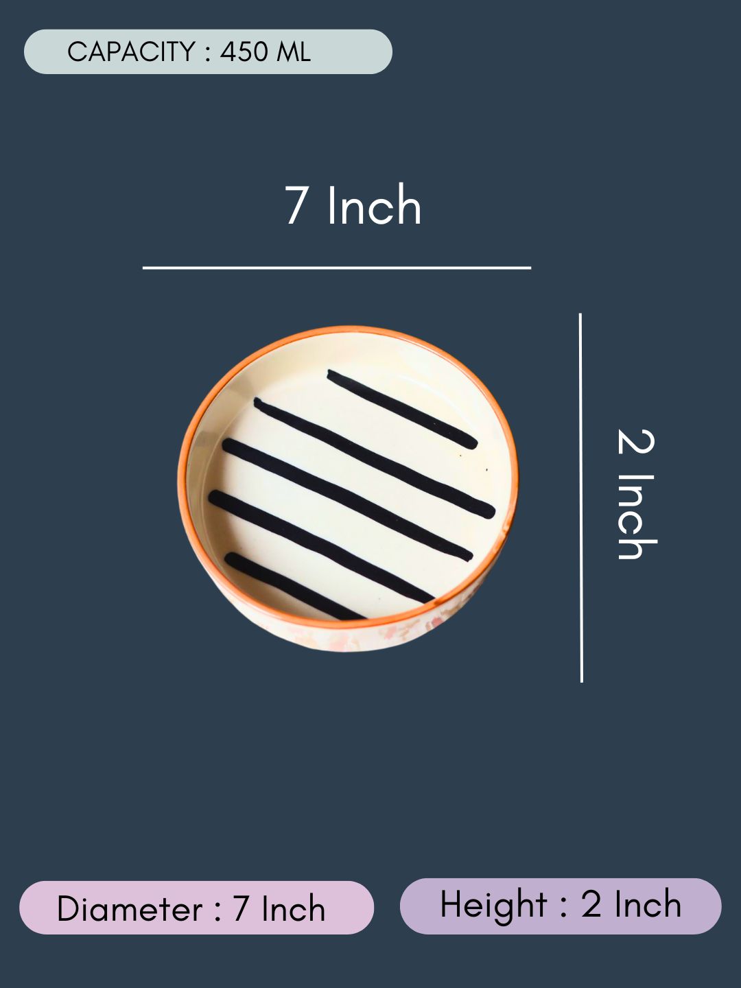 Zebra - Salad Bowl with size & fit