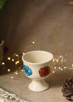 handmade roses ice cream goblet