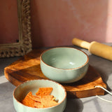 handmade Mint Green Ceramic Bowl - Set of 2