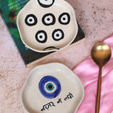 Nazar & Evil Eye Handmade Dessert Plate with premium quality material