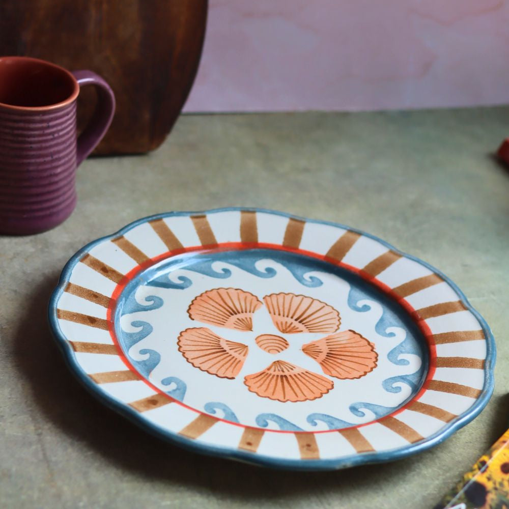 Sea Dream Dinner Plate  made by ceramic