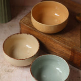 Set of 3 - Everyday Elegance Ceramic Bowls handmade in India