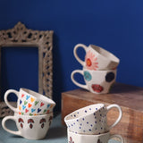 Handmade Set of 6 Brew & Bloom Mugs (for the price of 5)