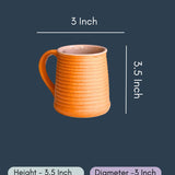 Rust & Grey Coffee Mug - Tall