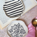 Cats & Zebra Handmade Dessert Plate with premium quality material