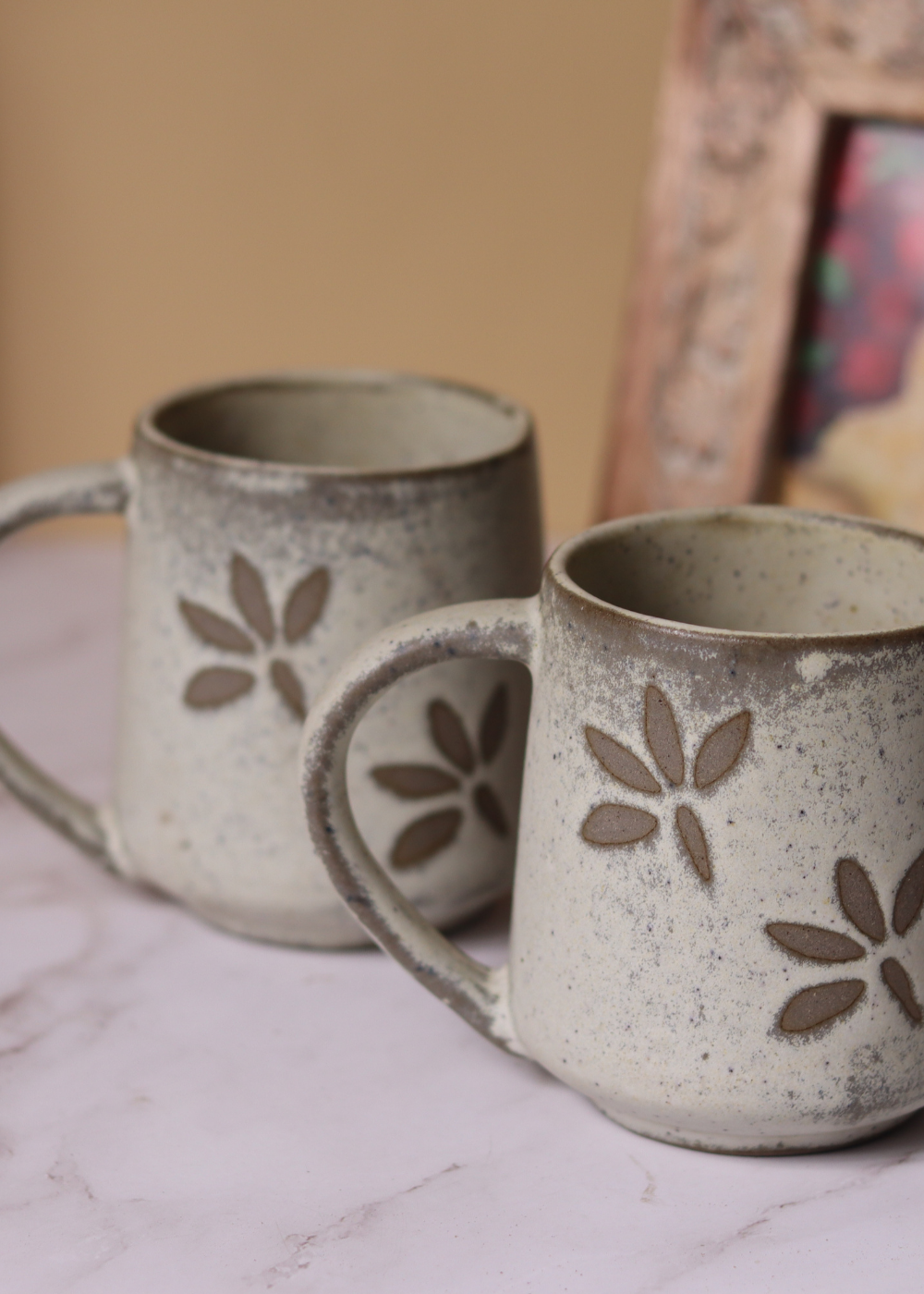 Grey Leaf Coffee Mug