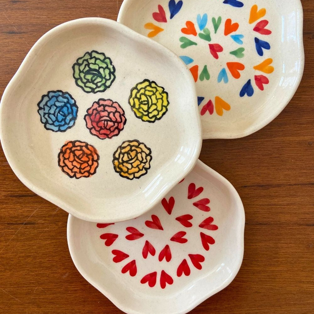 Handmade dessert plates 