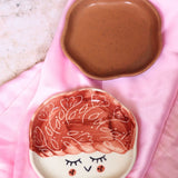 Rust & Tweety Handmade Dessert Plate handmade in india