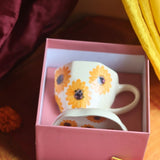 Surajmukhi Mug & Dessert Plate Rakhi Gift Box with premium quality material