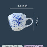Blue Fall Leaf Mug