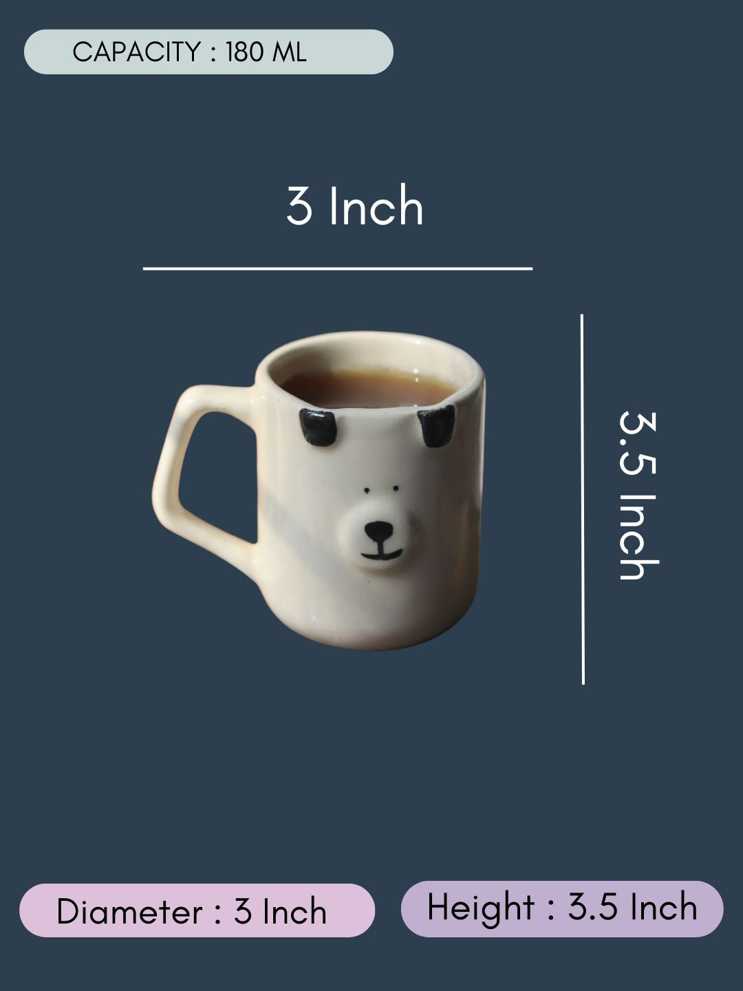 Puppy Mug with siize & fit