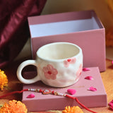 Floral Bliss Mug in a Gift box with Rakhi with premium quality material