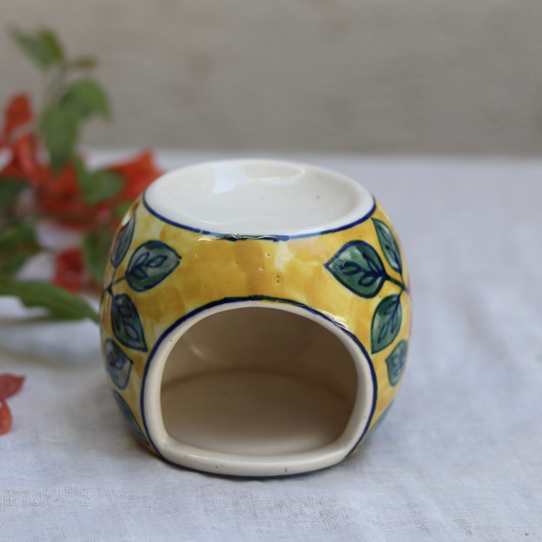 Tea light diffuser handmade ceramic