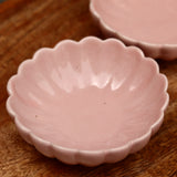 Pink flower ice cream bowls 