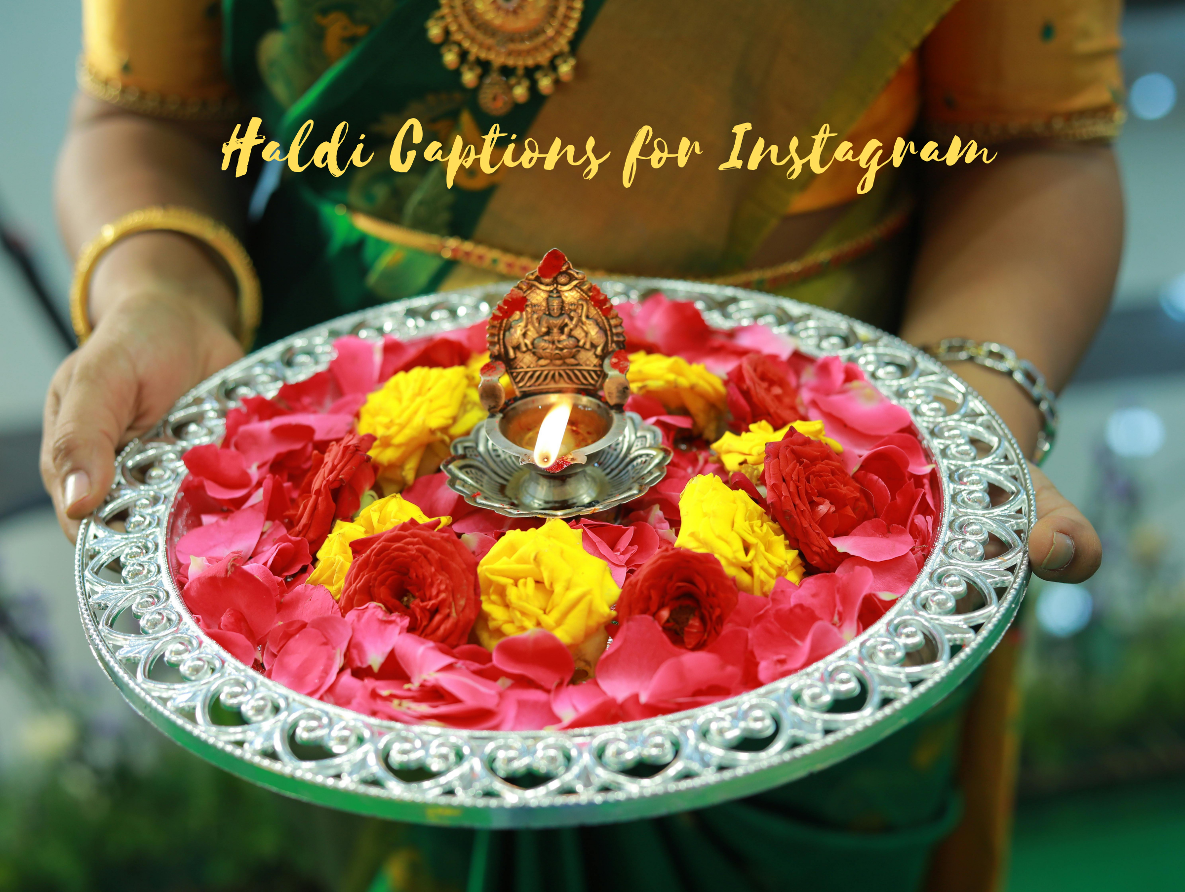 59+ Vibrant Haldi Captions for Instagram & Whattsup