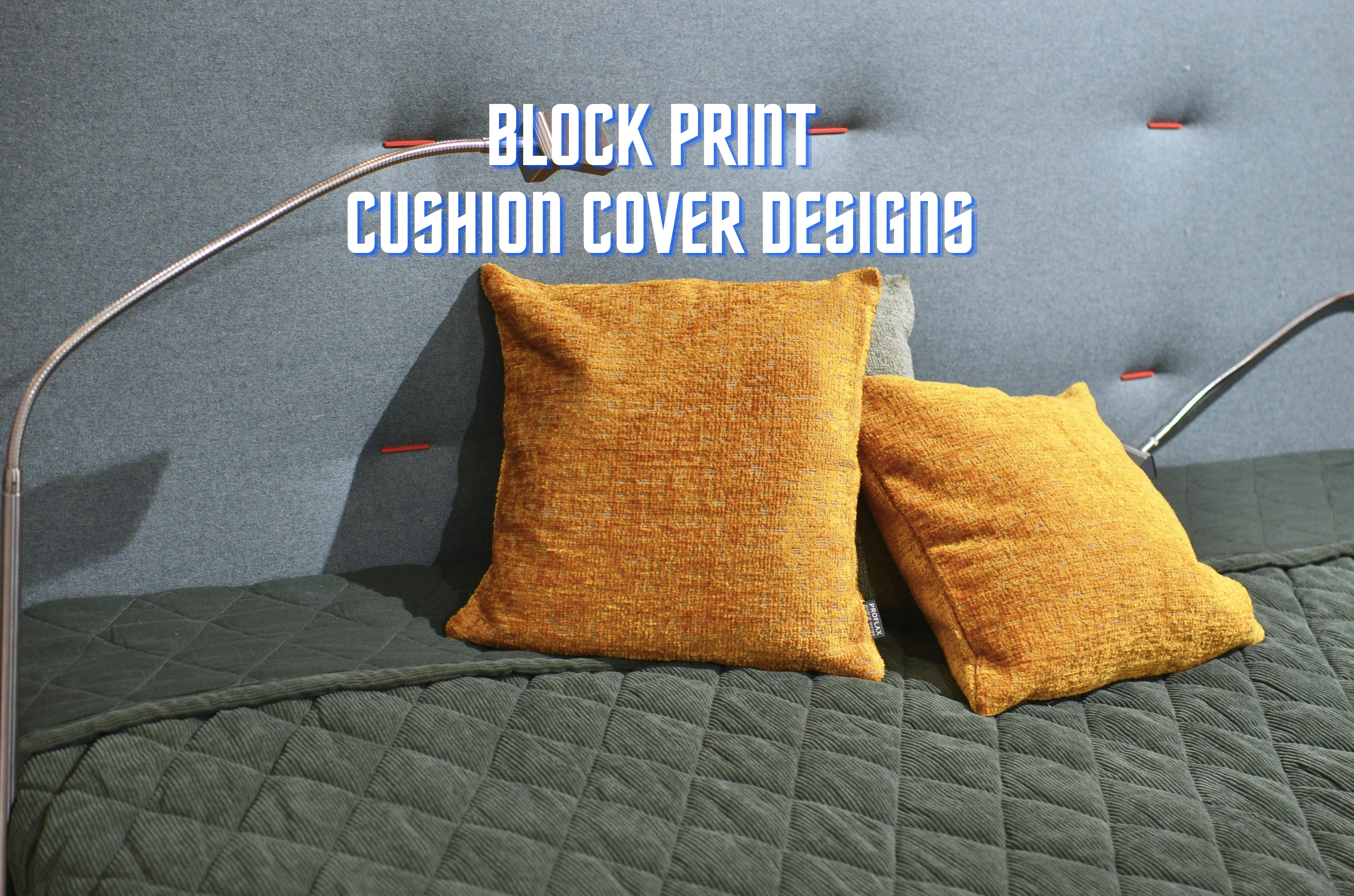 Enhance Your Home's Aesthetic with Handmade Block Print Cushion Covers