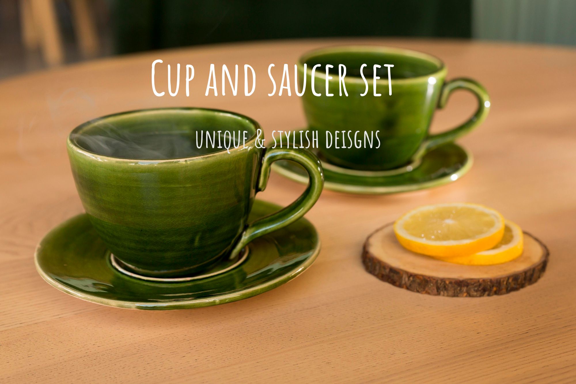Unique cup and saucer