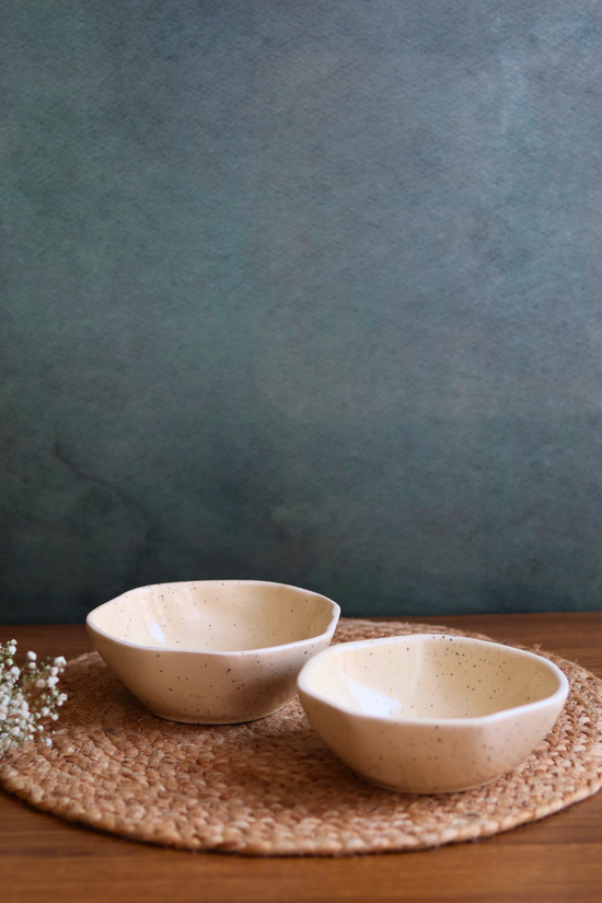handmade basic creamy bowl 