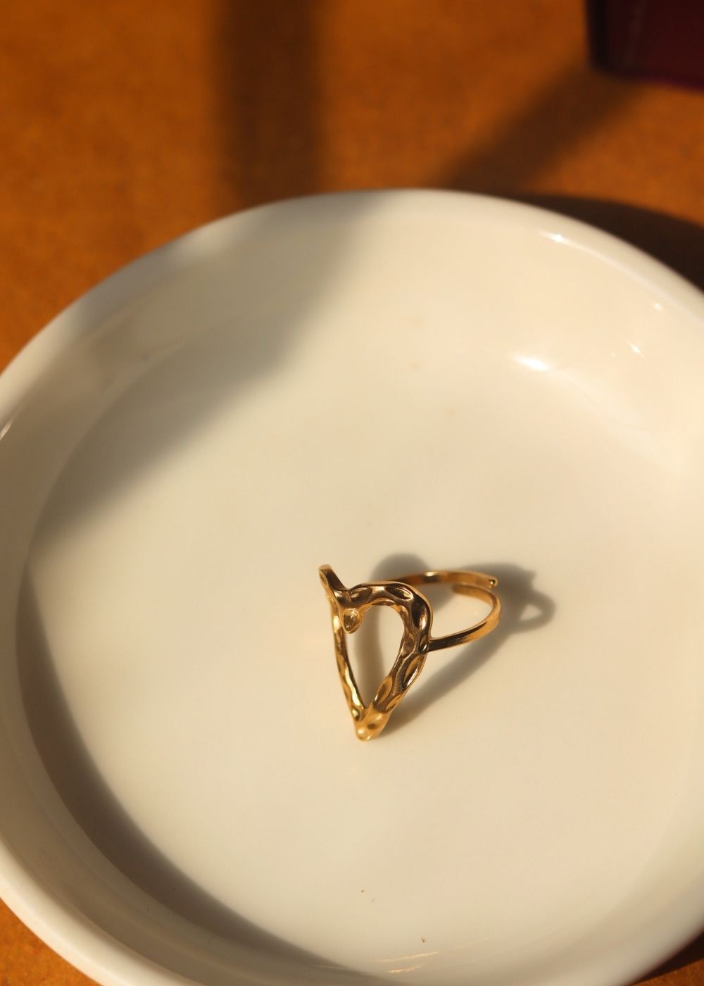 Heartbeat Adjustable Ring handmade In india