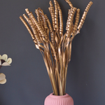 handmade twirl bunch with golden color
