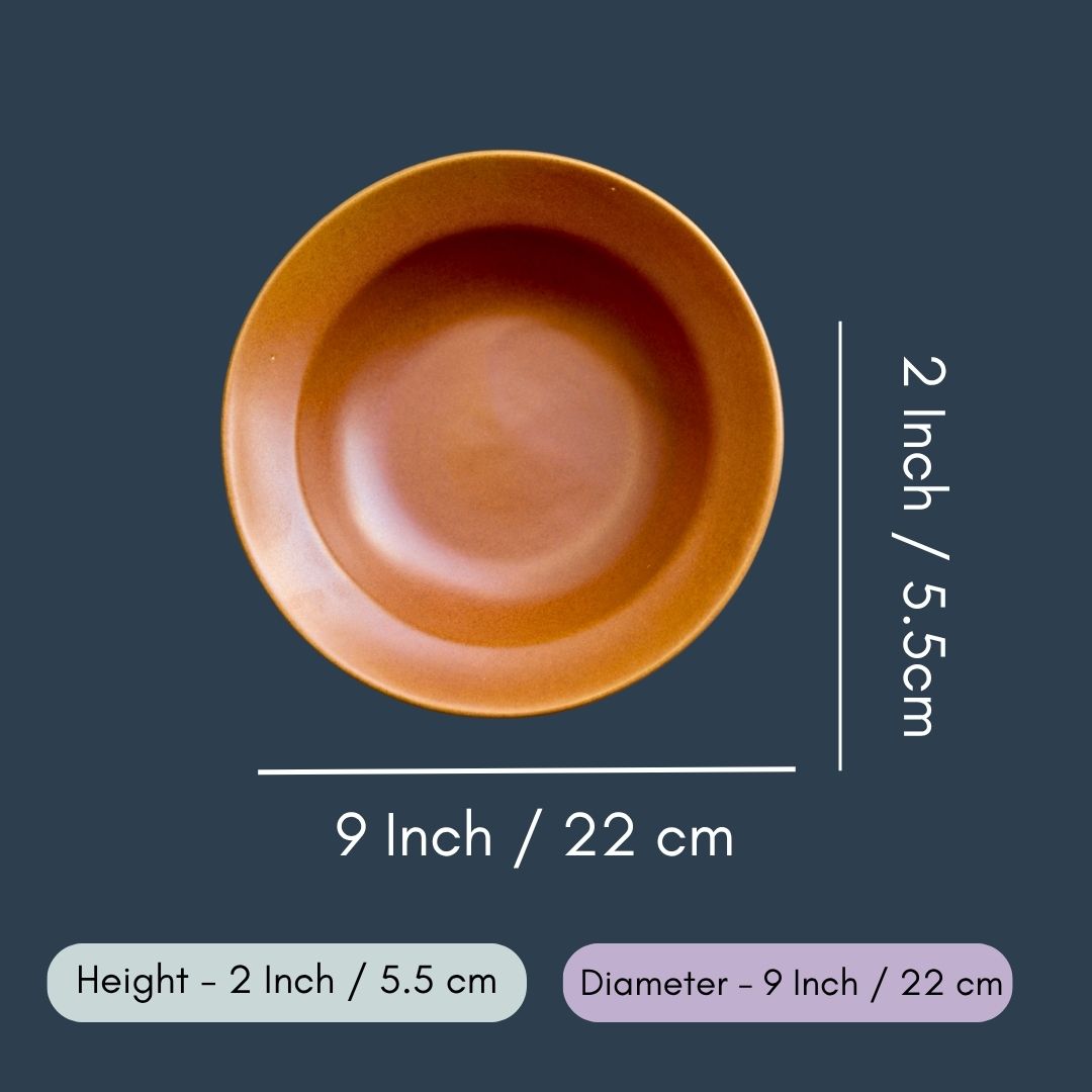 Rust Pasta Plate