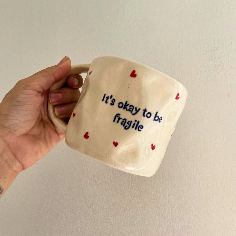 handmade Fragile Mug