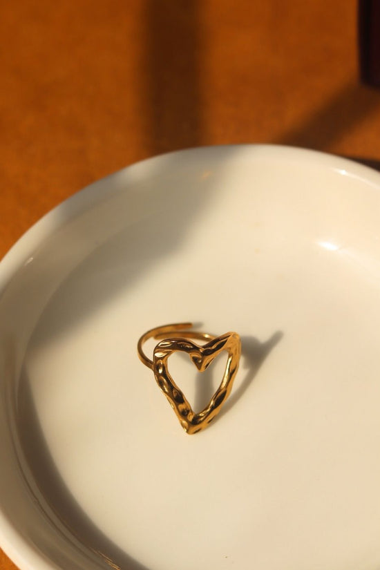 Waterproof Heartbeat Adjustable Ring