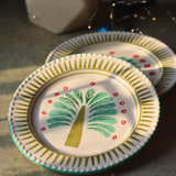 Two Palm Oasis Plates Unique Design