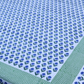 Green & Blue Motifs Block Print Bedsheet