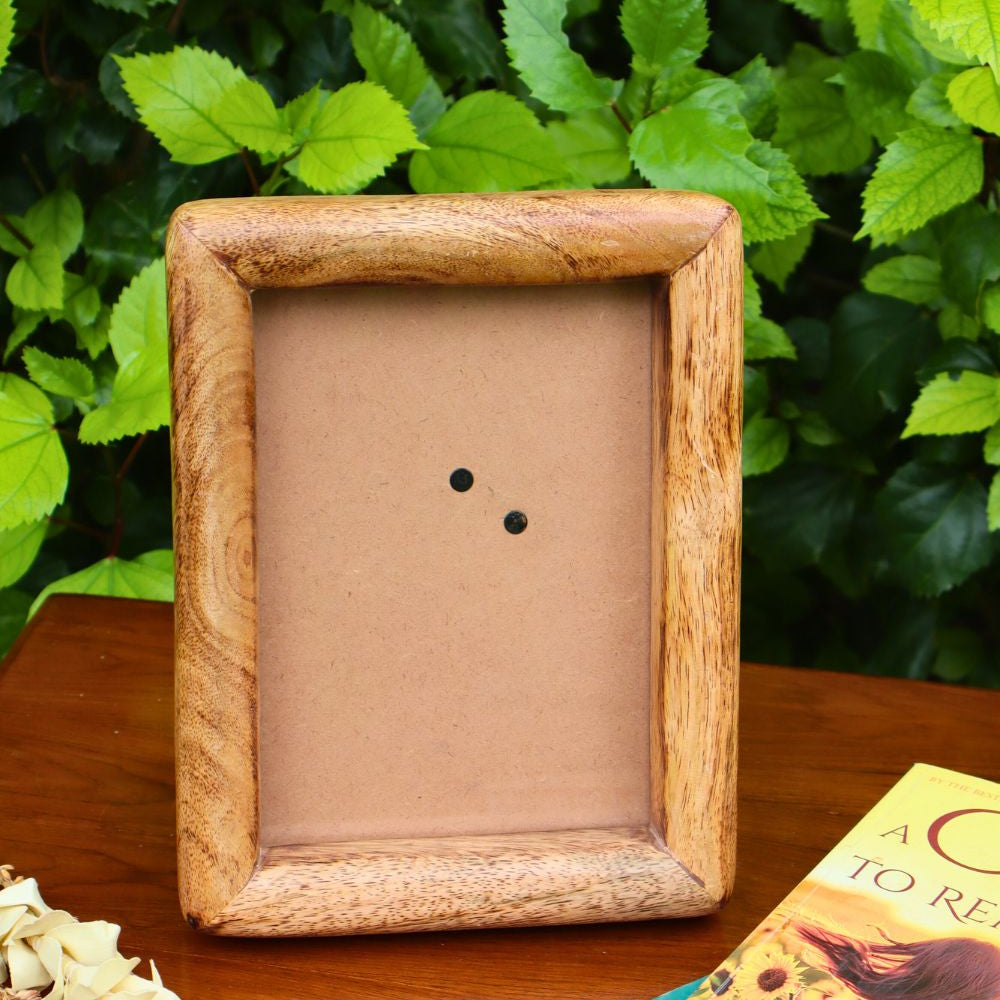 Handmade rounded wooden frame