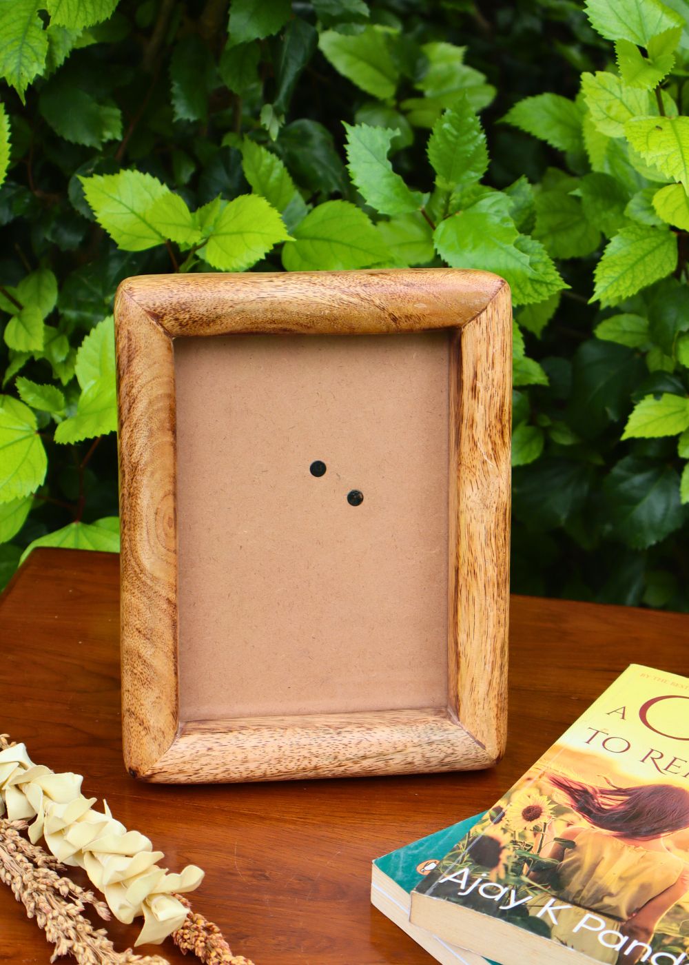 Handmade rounded wooden frame