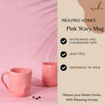 Pink wavy coffee mugs specifications 