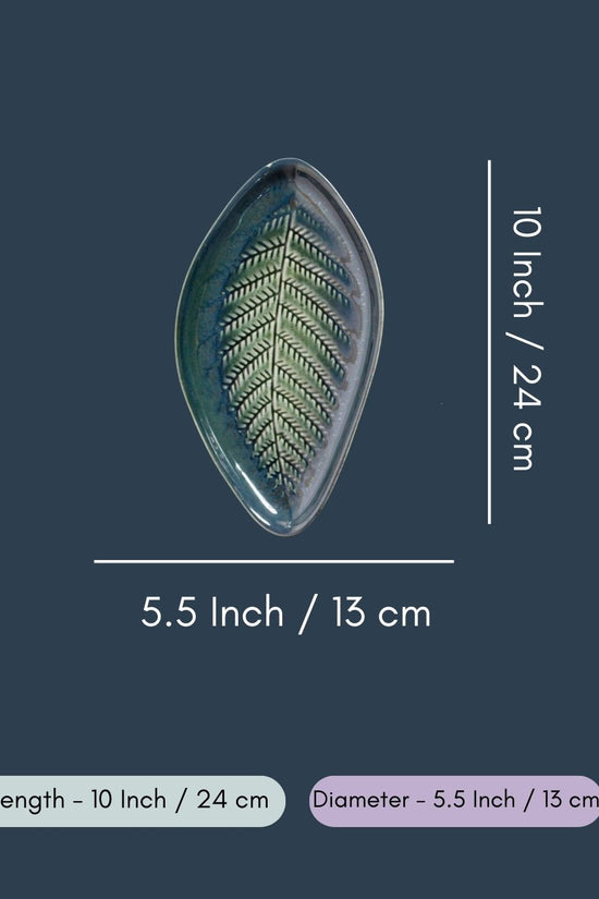 Leaf Engraved Platter