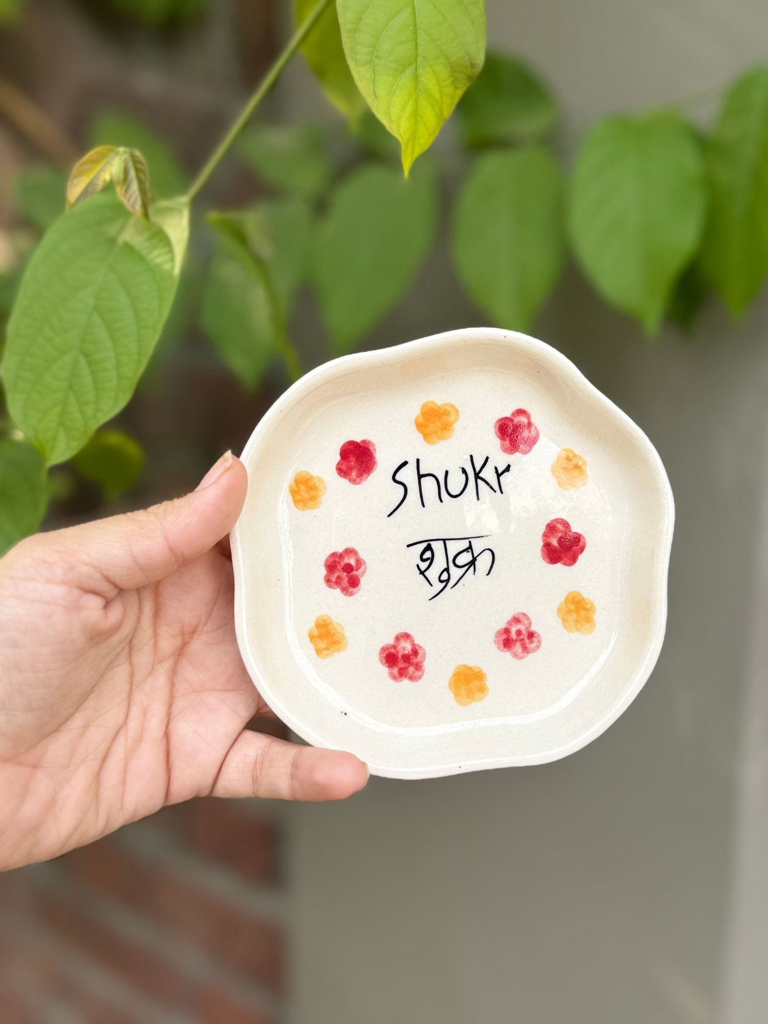 Shukr Handmade Dessert Plate made by ceramic