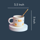 Quack Quack Mug with all Measurements