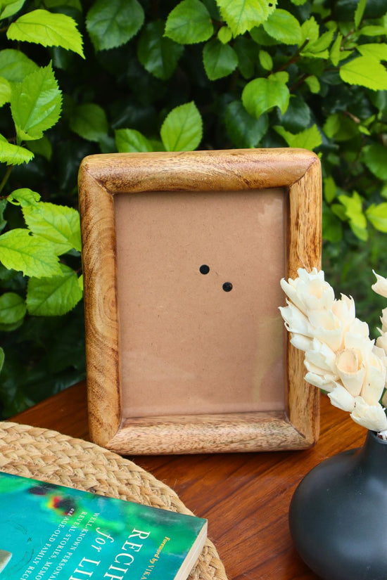 rounded wooden frame handmade in india 